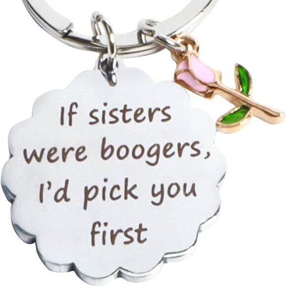 Bag Charm Key Chain💗If Sisters were Boogers🩷 - Picture 5 of 6